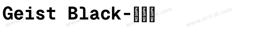 Geist Black字体转换